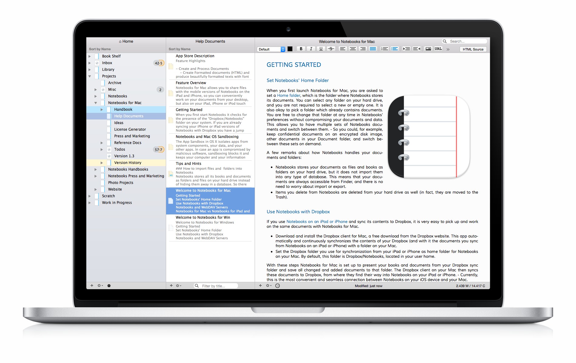 Notebooks for Mac