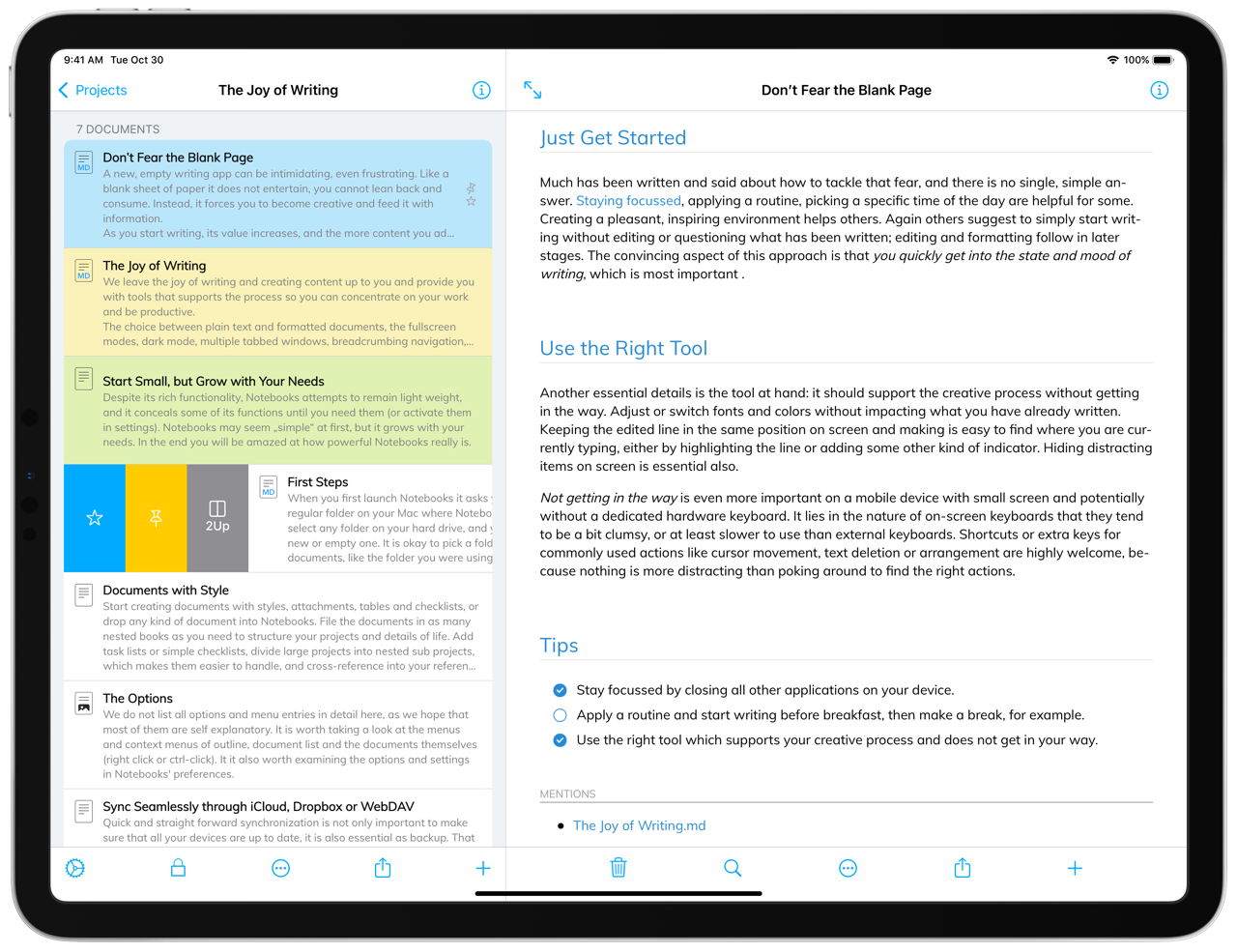Notebooks 12 for iPad and iPhone • Notebooks