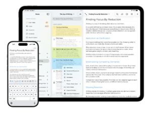 Notebooks 12 on iPad and iPhone