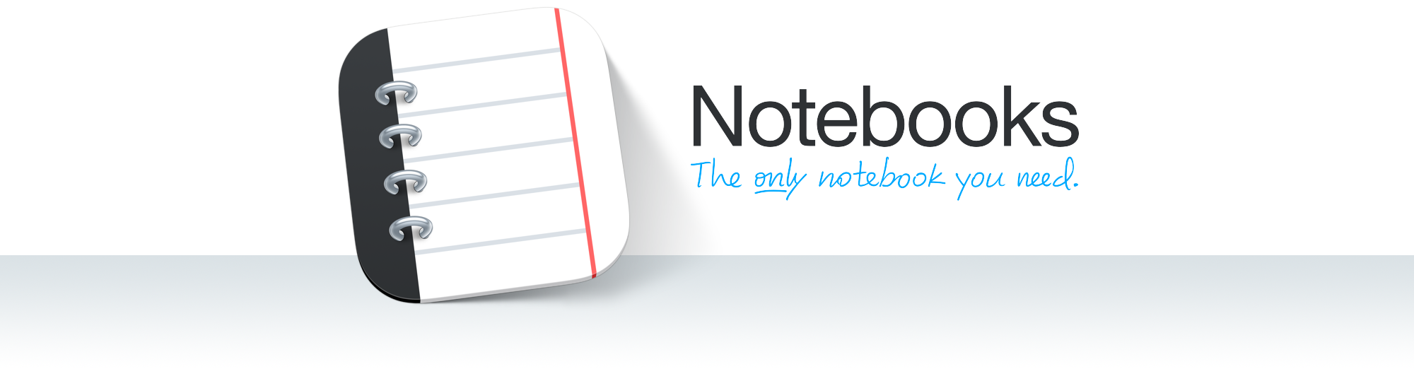 Notebooks, the only notebooks on you shelf